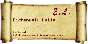 Eichenwald Leila névjegykártya